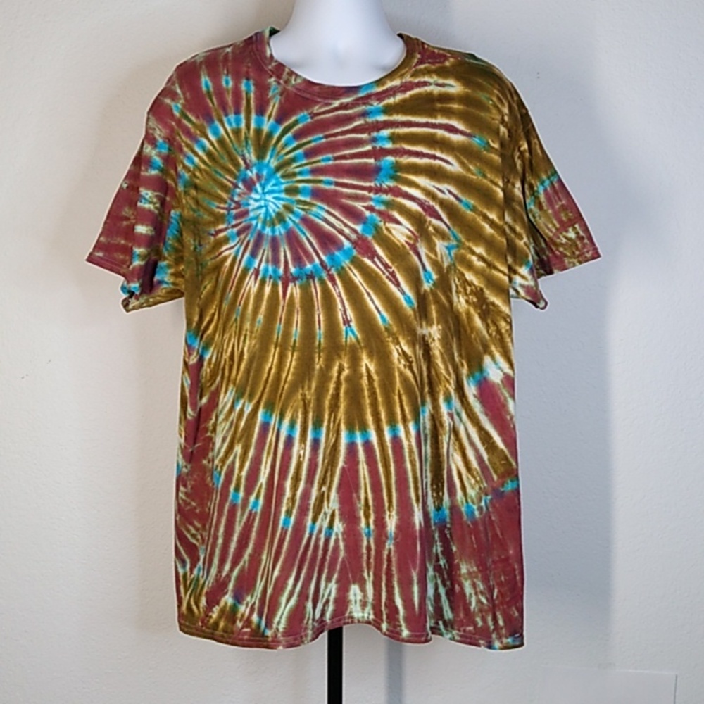 New Awesome Tie Dye S/S T-Shirt 2XL - Picture 2 of 5